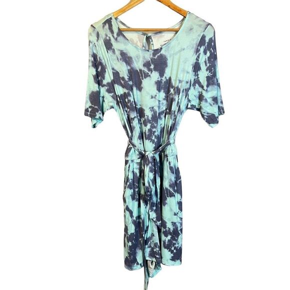 NWT Torrid Women's 1X‎ Tie Dye Romper Super Soft Knits Short Sleeve Casual - Picture 2 of 6